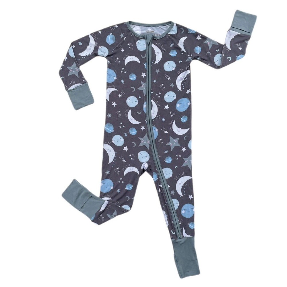 Little Sleepies “Blue To the Moon & Back” Zippy: 18-24mos